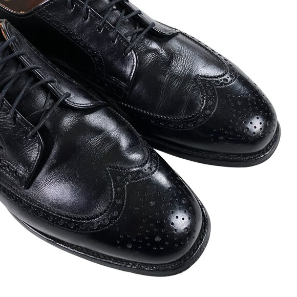 Allen Edmonds Ashland Wingtip Derby Dress Shoes Mens Size 10.5 D Black Leather - Picture 9 of 11